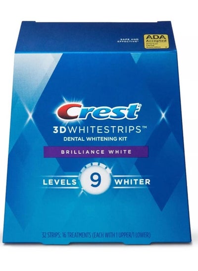 Buy 3D Whitestrips Brilliance White Teeth Whitening Kit, 32 Strips, 16 treatments in Saudi Arabia