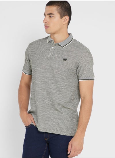 Buy Marl Badge Polo in UAE