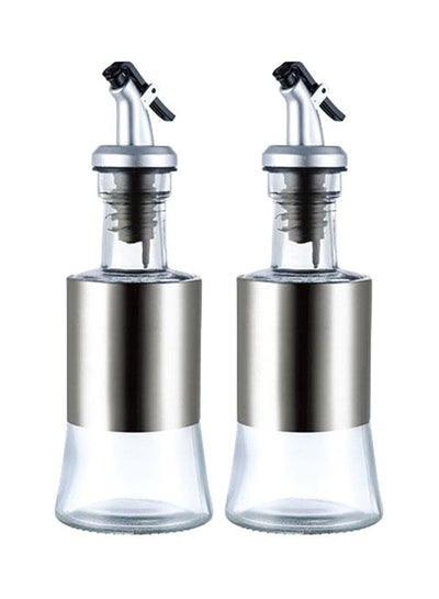 Buy 2 Piece Olive Oil Dispenser Glass Oil Bottles in UAE