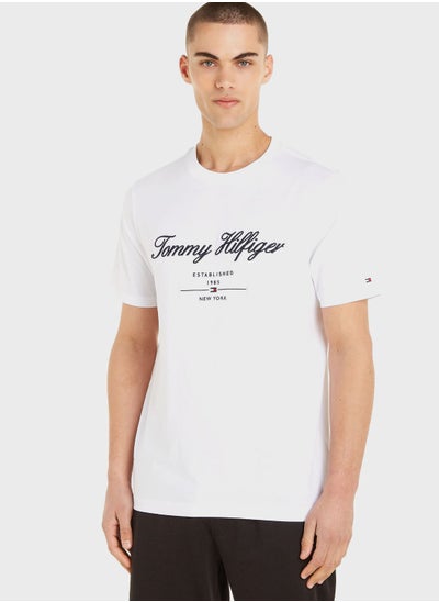 Buy Script Logo Crew Neck T-Shirt in Saudi Arabia