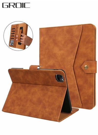 اشتري For iPad Pro 11 inch(2018/2019/2020/2021/2022) iPad Air4/Air5 10.9 Case with Built-in Pencil Holder, Folio Stand Protective Cover with Auto Sleep/Wake & Multiple Viewing Angles for iPad Pro 11 inch في السعودية