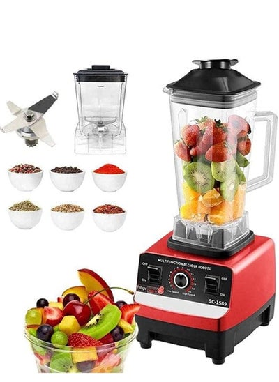 Buy Silver Crest 4500w Heavy Duty Commercial Grade Blender With 2 Jars (Sc-1589, Multicolour ) in UAE