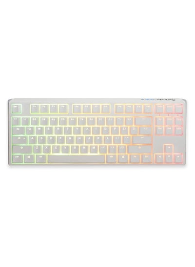 Buy Ducky One 3 Classic White TKL 80% Mechanical Keyboard with Silent Red Switches in UAE