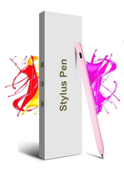 Buy Active Digital Stylus Pen, Bluetooth iPad Pen with Fast Charging & Palm Rejection For Apple iPad 2018 and Later Pink in Saudi Arabia