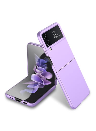 Buy Luxury Case Slim Flip Full Cover For Samsung Galaxy Z Flip 4 Case Anti-knock Plastic Matte Hard Cover For Samsung Z Flip 4 in UAE