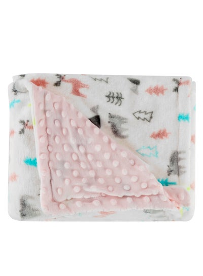 Buy Premium Gender Neutral Baby Hodded Blankets For Newborn Boys And Girls - Pink in UAE