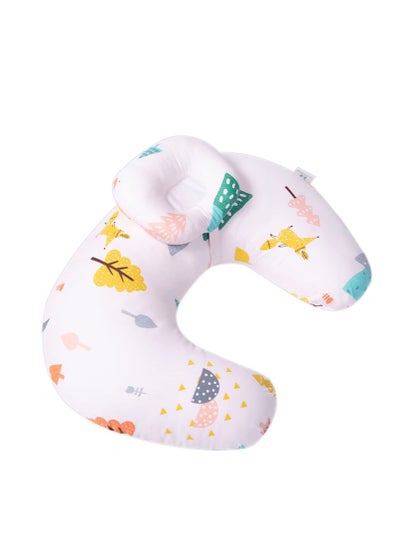 Buy Baby Breastfeeding Nursing Pillow,Positioner,Machine Washable U Shape Nursing,Infant Support Pillow Bonus Head Positioner,Adjustable Pillow For Breastfeeding (Leaf) in UAE