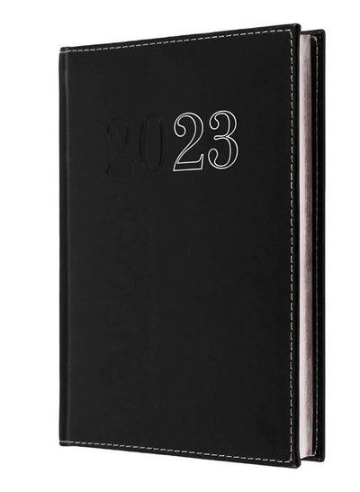 Buy Collins Chelsea A5 Day To Page 2023 Diary - Black (ND54.99-23) - Complete Business Planner, Agenda and Journal Organiser in UAE