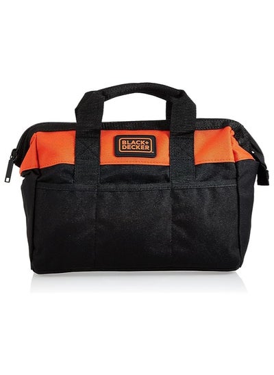 Buy Black+Decker 12 Inch Closed Lightweight Tool Bag with 3 Outer Pockets in Saudi Arabia