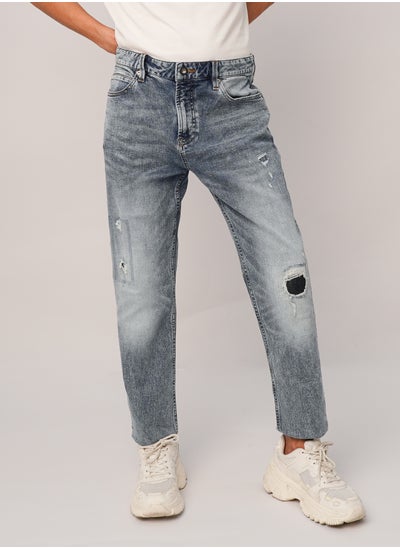 اشتري بنطال جينز ربيعي للرجال – MED Denim Blue في الامارات