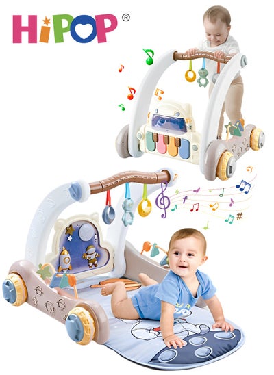 Buy 2 In 1 Baby Gym Play Mats,Baby Toys Kick and Play Piano Gym Activity Center For Infants,Baby Walker Fitness Rack in Saudi Arabia