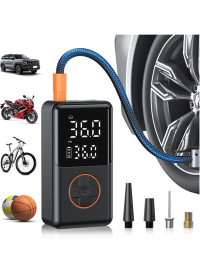 Pompe à Air 12V Pour Gonfleur Portable – Compresseur Pour Voiture, Moto, Vélo – Pièce De Rechange Noire