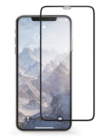 Buy 9D Explosion-proof full-cover tempered glass for iPhone XS/iPhone X 5.8 inch screen protector with black frame used Safety packing box in Egypt