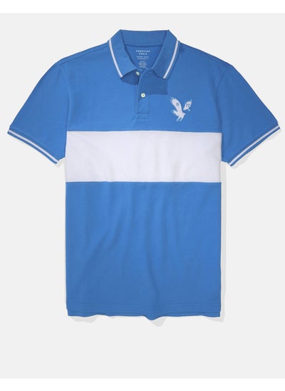 Buy AE Colorblock Pique Polo Shirt in UAE