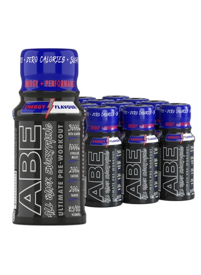 Buy ABE Ultimate Pre Workout Shot - Energy - (Box of 12 Pieces) in Saudi Arabia