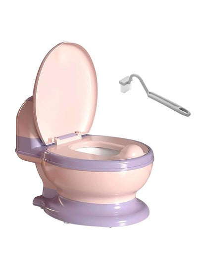 Buy Potty Training Seat,Potty training toilet with lid for kids,Toddler Potty Chair with Soft Seat,Removable Toilet Tissue Dispenser and Splash Guard, Non-Slip for Toddler  Baby  Kids (pink) in UAE