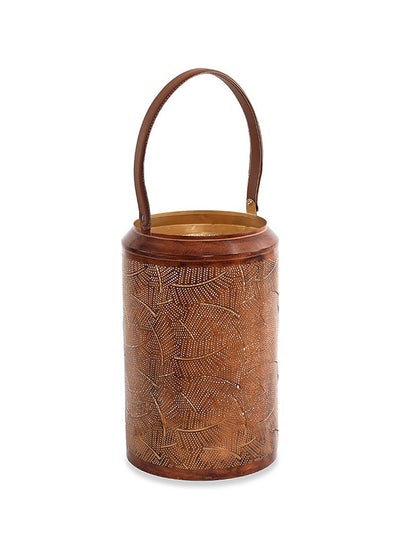 اشتري Gretta Lantern, Brown - Large, 25x38 cm في الامارات