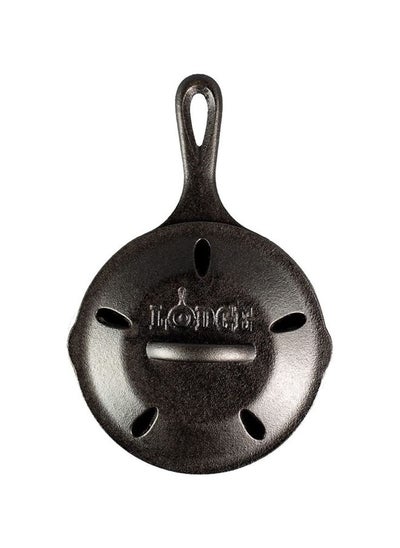 اشتري Lodge L3Smsk 6.5" Cast Iron Smoker Skillet Black في الامارات