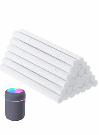 اشتري Humidifier Sticks Filter Replacement Wick 40 Pieces Refill SticksCotton for Cool Mist Humidifiers Portable Diffuser USB Mini in Office Bedroom (4 Inch) في السعودية