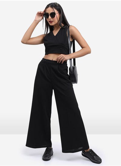 Buy V Neck Crop Top & Trouser Co-Ords in Saudi Arabia