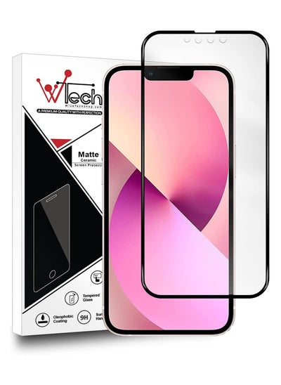 Buy 9D Nano Matte Ceramic Screen Protector With Camera Holes For Apple IPhone 13/13 Pro 6.1 Inch Clear/Black in Saudi Arabia