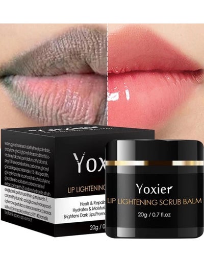 Buy Lip Scrub For Dry Lips 20G ，Lighten Dark Lips For Men Women Natural Balm Moisturizer Exfoliator Sleeping  ，Lip Exfoliator And Moisturizer For Dry Chapped Lips  ﻿ in Saudi Arabia