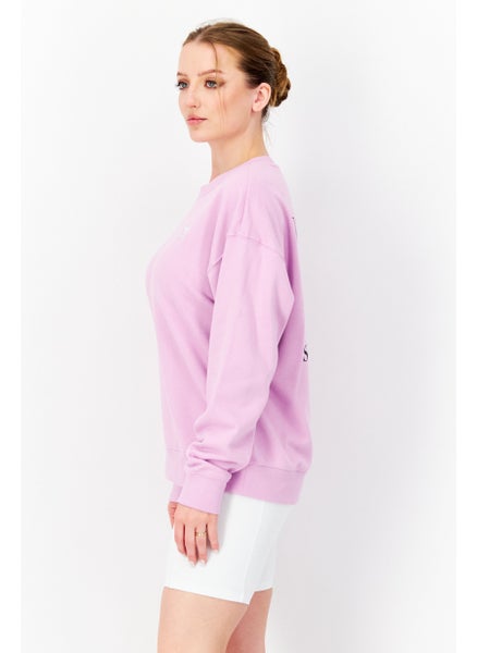 اشتري Women Sportswear Fit Long Sleeves Running Sweatshirts, Pink في الامارات