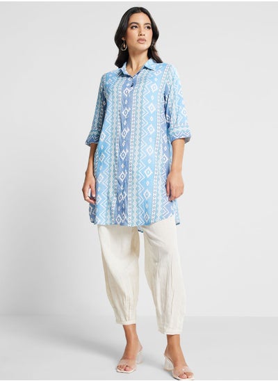 Buy Printed Button Down Tunic in UAE