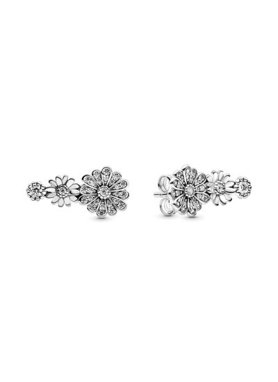 اشتري أقراط PANDORA Daisy Flower الثلاثية - من الفضة الاسترليني ومكعب الزركونيا في الامارات