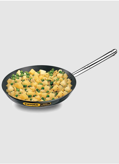 Buy Futura Hard Anodised Frying Pan Without Lid Black 30 cm in UAE