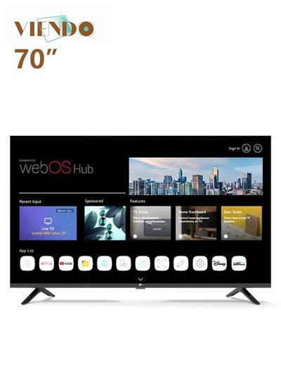 اشتري شاشة فيندو 70 بوصة ذكي 4K WebOS LED HUB - جهاز تحكم عن بعد سحري - صوت Dolby في السعودية