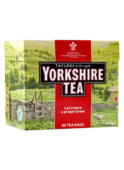 Buy Yorkshire 80 Tea Bags 250g in UAE