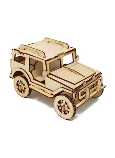 Buy Plywood Hummer Car Statue - Beige in Egypt