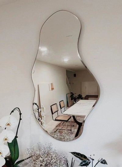 Buy RoyalPolar Makeup mirror, full-length irregular borderless personalized asymmetric mirror in UAE