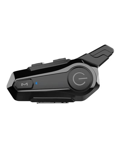 Buy Motorcycle Bluetooth Headset, E1 Bluetooth Helmet Intercom Headset with CVC Noise Cancellation Stereo Music IPX6 Waterproof for Full face Helmet in Saudi Arabia