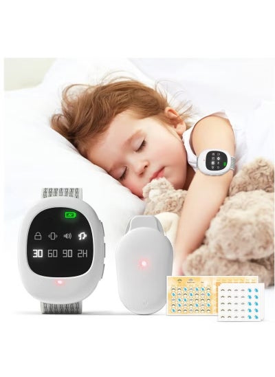 Buy Wireless Bedwetting Alarm Rechargeable Potty Trainer Bedwetting Alert Watch for Children and Elderly with Music and Light Vibration in Saudi Arabia