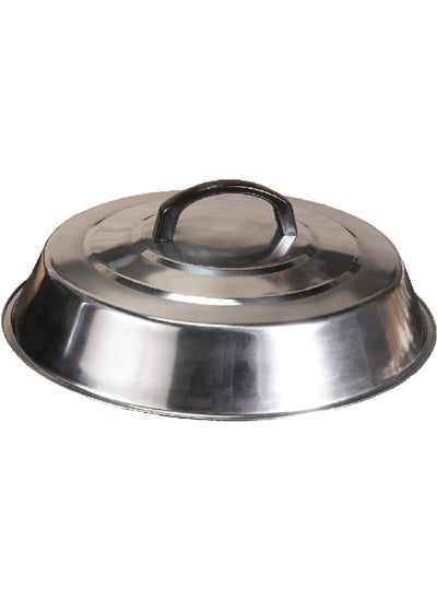 Buy High-Quality Round Stainless Steel Basting Cover Silver 12 Inch 1780 in Saudi Arabia