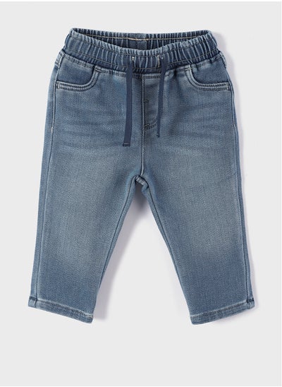 اشتري Elastic Waist Basic Baby Boy Denim Trousers في مصر