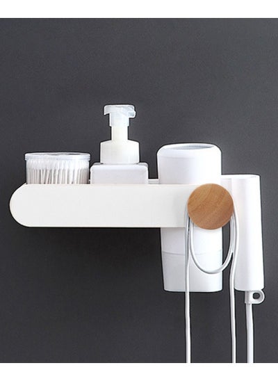 Buy Hair Dryer Holder Bathroom Multi-functional Storage Toothbrush Cosmetics in UAE