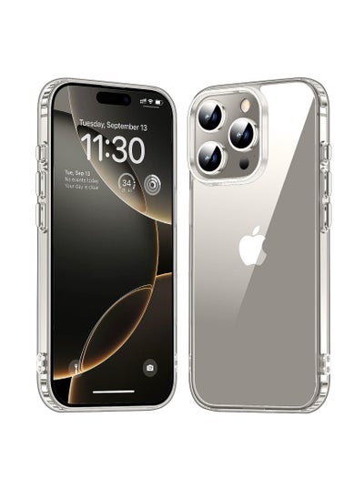 Buy Case for iPhone 16 Pro Case Crystal Clear, [ Never Yellow Technology ] [ 12FT Mil-Grade Protection ] Transparent Slim Cover Women Men iPhone 16 Pro Phone Case (Clear) in Saudi Arabia