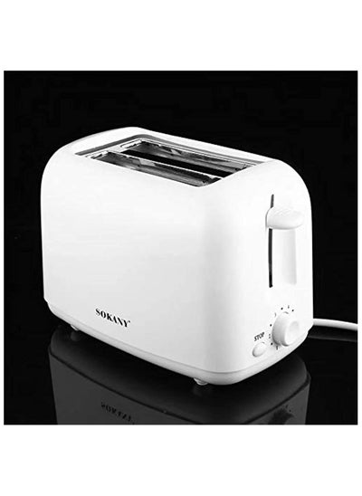 اشتري SOKANY Brand Slice Toaster With 6-Gear Baking, Removable Crumb Tray, 700W, White Color, HJT-022 في الامارات