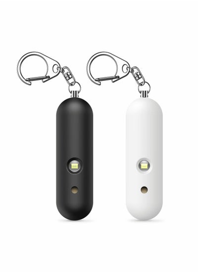 Buy Safe Sound Personal Alarm, 130dB Safesound Security Alarm Keychain, Dual Speakers, Emergency Self Defense Alarm with LED Light, for Kids, Women, Elderly (2 Pack) in Saudi Arabia