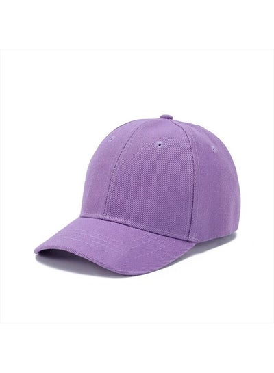Buy Kids Boy Girl Baseball Cap Hat Soft Lightweight Adjustable Size for 2-9 Years (Light Purple) in UAE