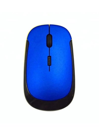 Buy John King G3500 USB Wireless Mouse, elegant and slim design, ergonomically designed for the hand, 4D, 1000 DPI, working distance of 8-10 meters, blue in Egypt