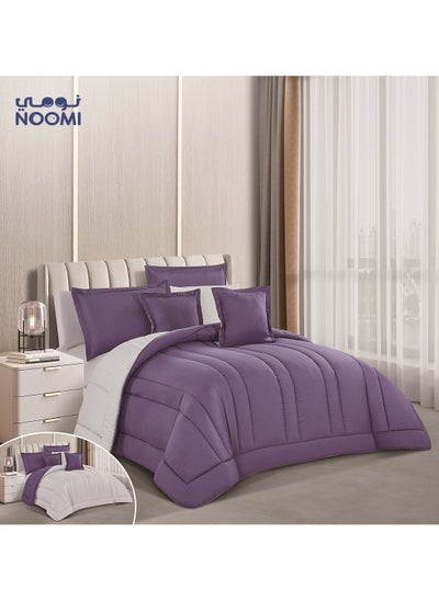 Buy 5 Piece Comforter Set Two Sided Microfiber Single Size 230X170 in Saudi Arabia