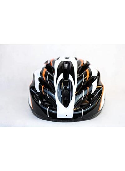 Buy Road Bicycle Helmet, Lightweight, Breathable & Adjustable -   Blue * White * Orange -BYC008 in Egypt