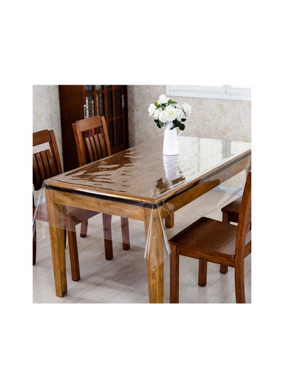 Buy KUBER INDUSTRIES Transparent PVC 6 Seater Dining Table Cover 60x90(Transparent)-KUBMART02703, Standard in UAE