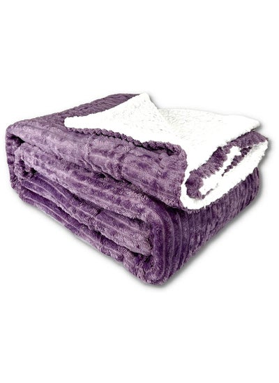 اشتري Fleece Reversible Flannel Blanket (King Size) في الامارات