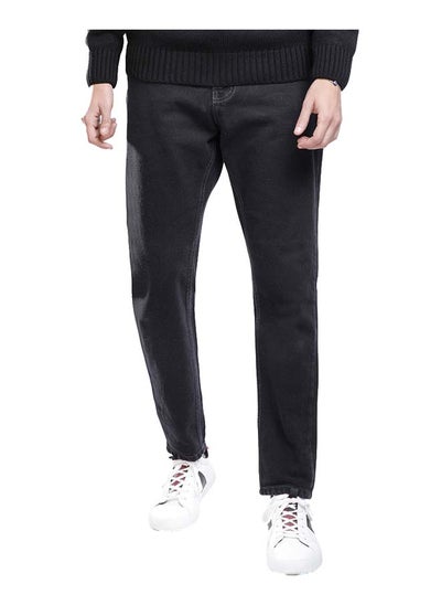 Buy Coup Regular Fit Boy Friend Pants For Men Color Black in Egypt