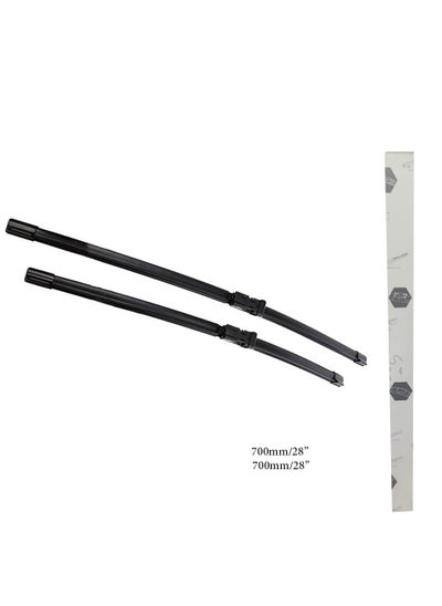 Buy Car Windshield Wiper Set, High Quality Material, Size 700 Mm, 28 Inches - 700 Mm, 28 Inches, 2 Pieces, Peugeot 3008 2013-2018 in Egypt